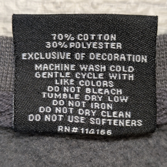 Colosseum Men's Gray U Of Miami Crewneck Sweatshirt Collegiate Cotton Blend Sz M - Picture 9 of 9